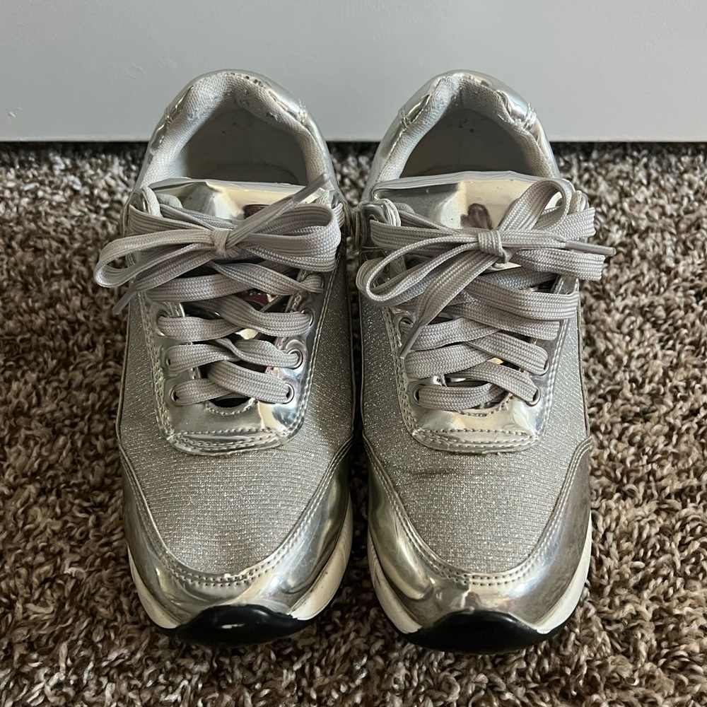 Chrome Bling Tennis / Sneakers